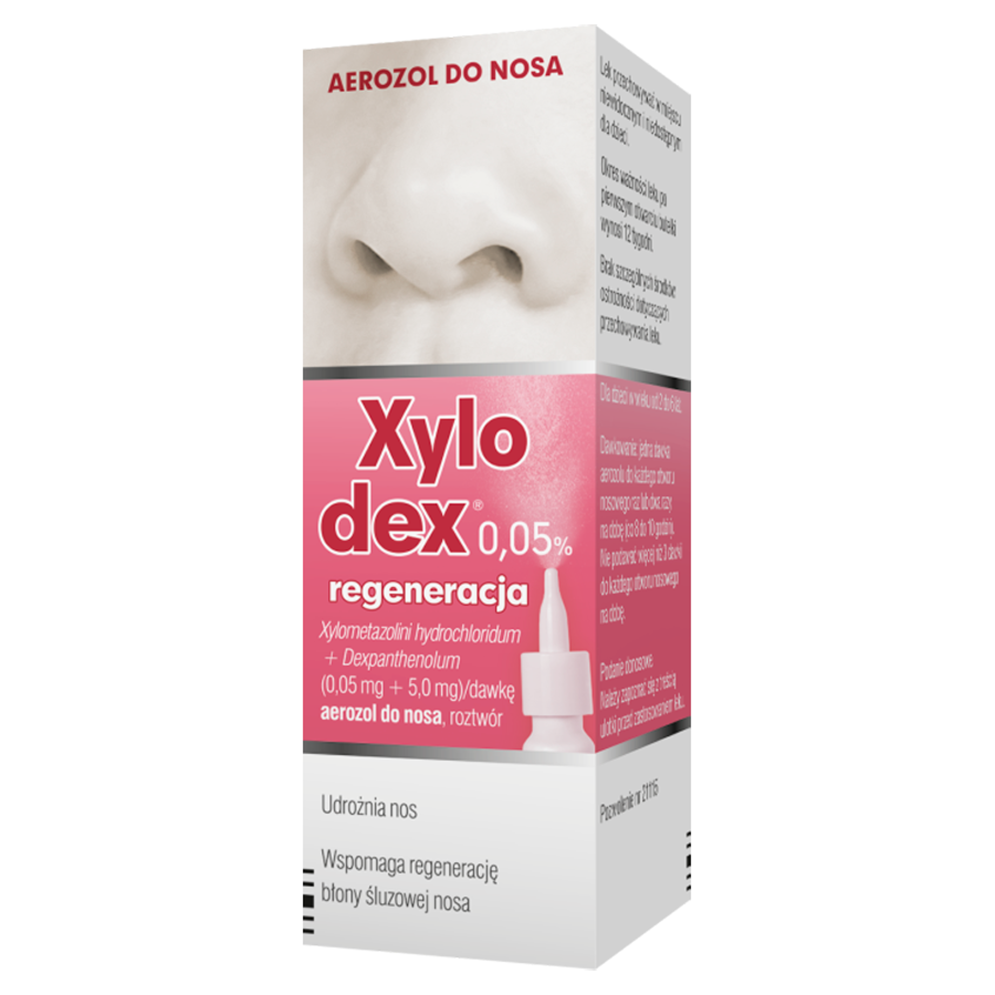 Xylodex Regeneracja 0,05% aerozol do nosa 10 ml zdjęcie