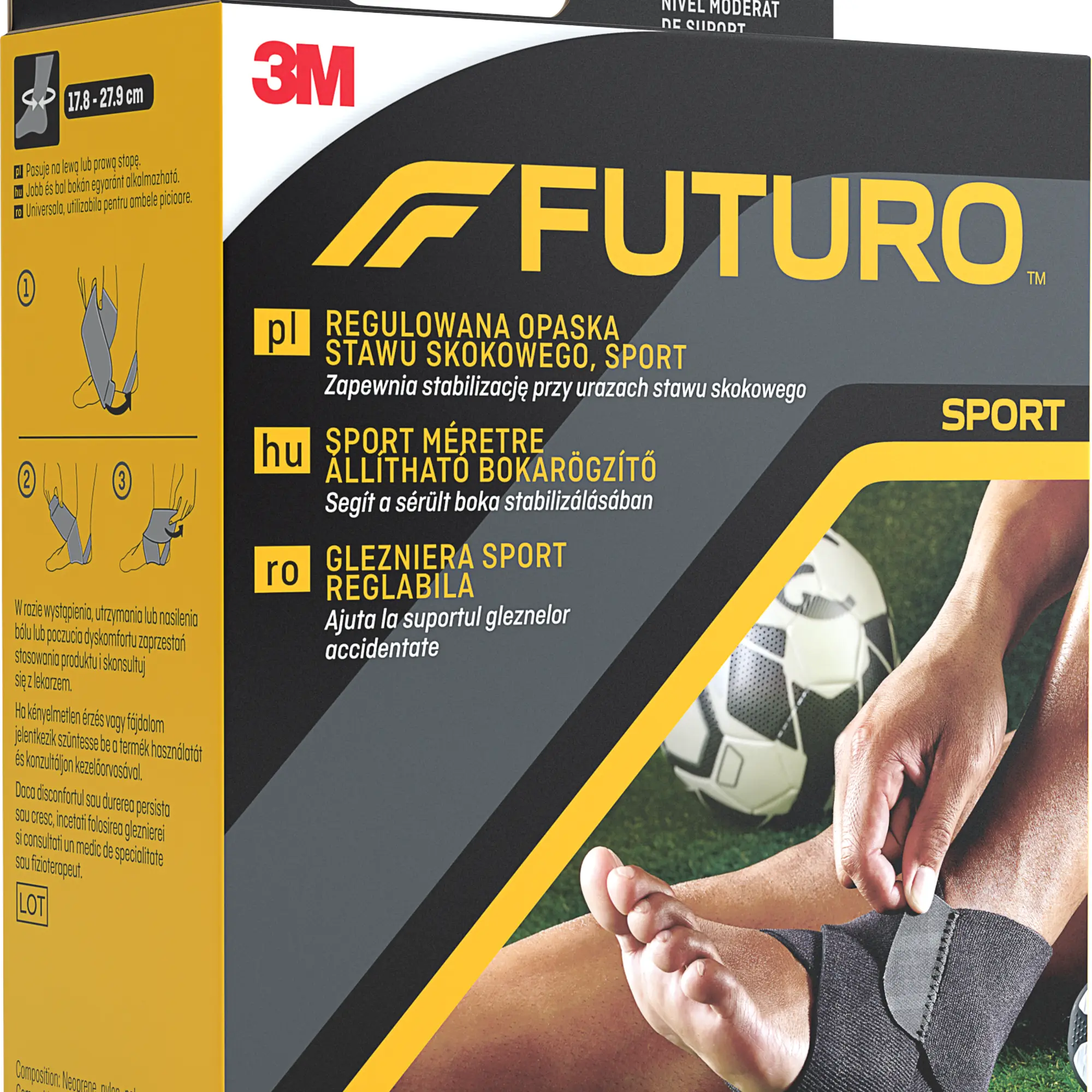 Futuro Sport regulowana opaska na kostke 1 sztuka