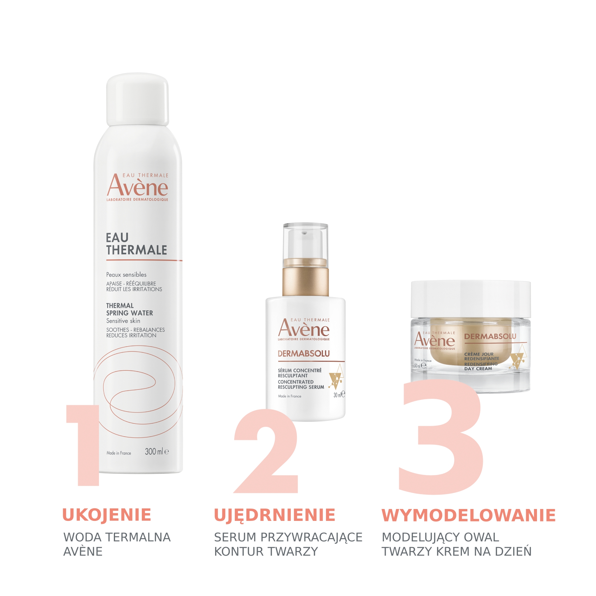 Avene Dermabsolu, Krem modelujący owal twarzy na dzień, 50 ml