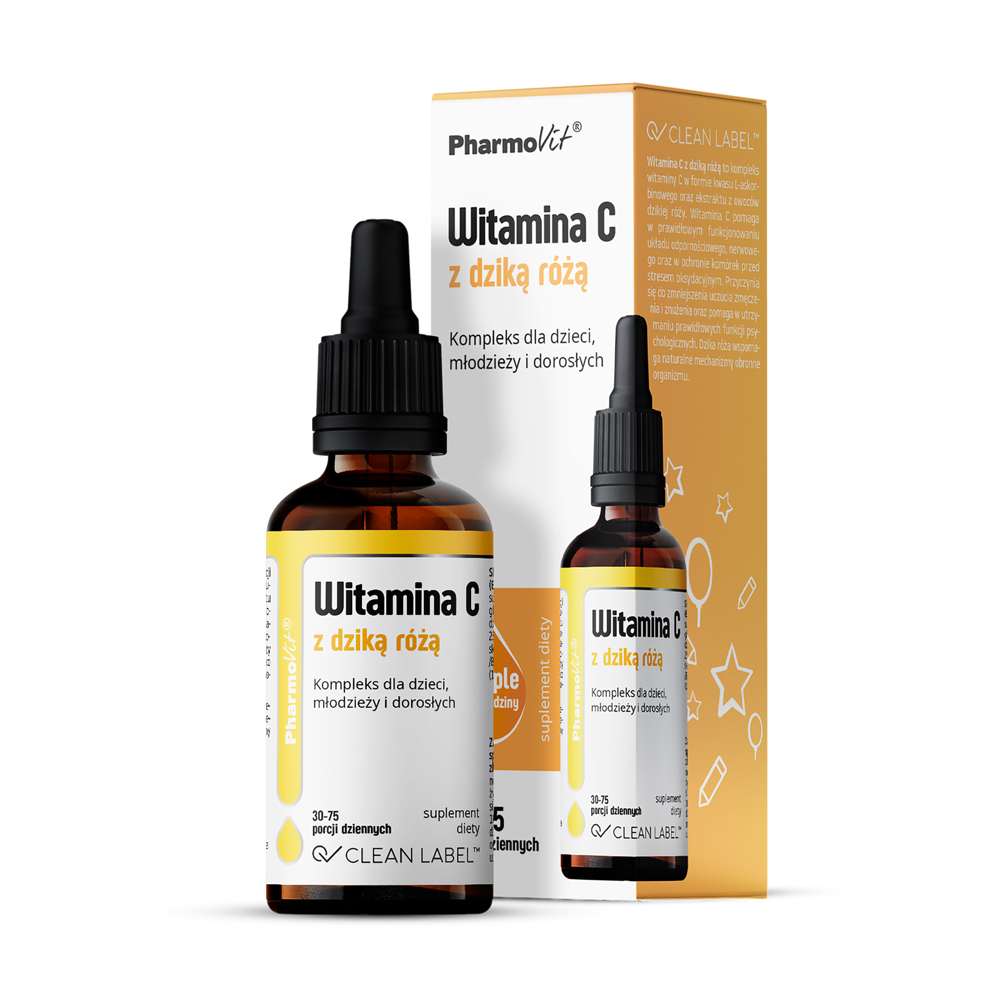 Pharmovit Witamina C z dzikiej róży + cynk, kapsułki, 90 sztuk zdjęcie