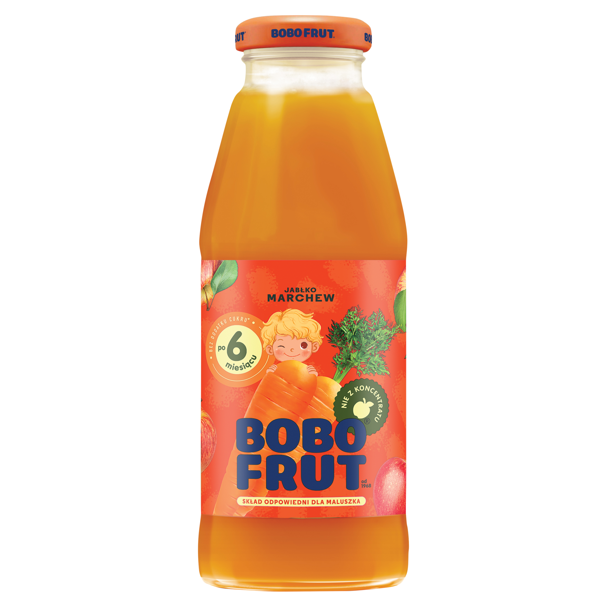 Bobo Frut Nektar jabłko marchew po 6 miesiącu, 300 ml zdjęcie
