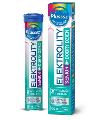 Plusssz, Elektrolity Senior, Dobry Dzień, tabletki musujące, 24 sztuki zdjęcie