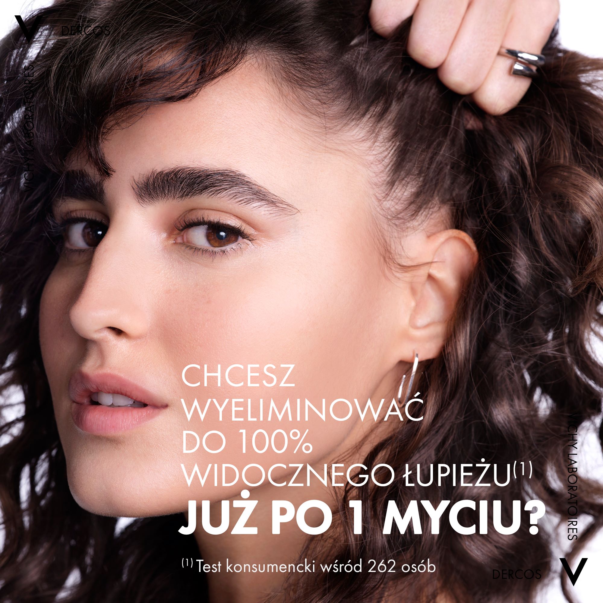 Vichy Dercos, szampon przeciwłupieżowy, włosy suche, 200 ml