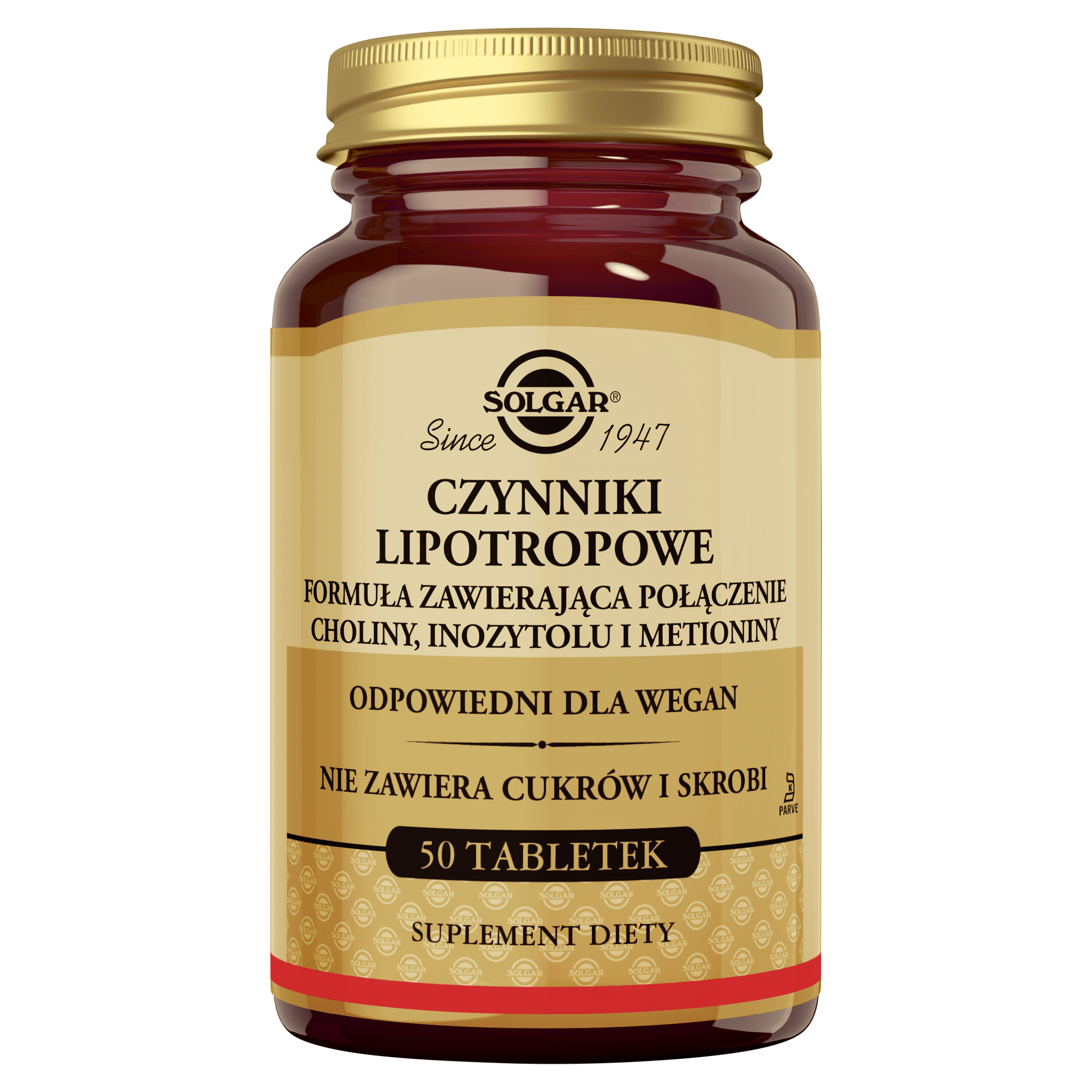 SOLGAR Czynniki Lipotropowe 50 tabletek zdjęcie