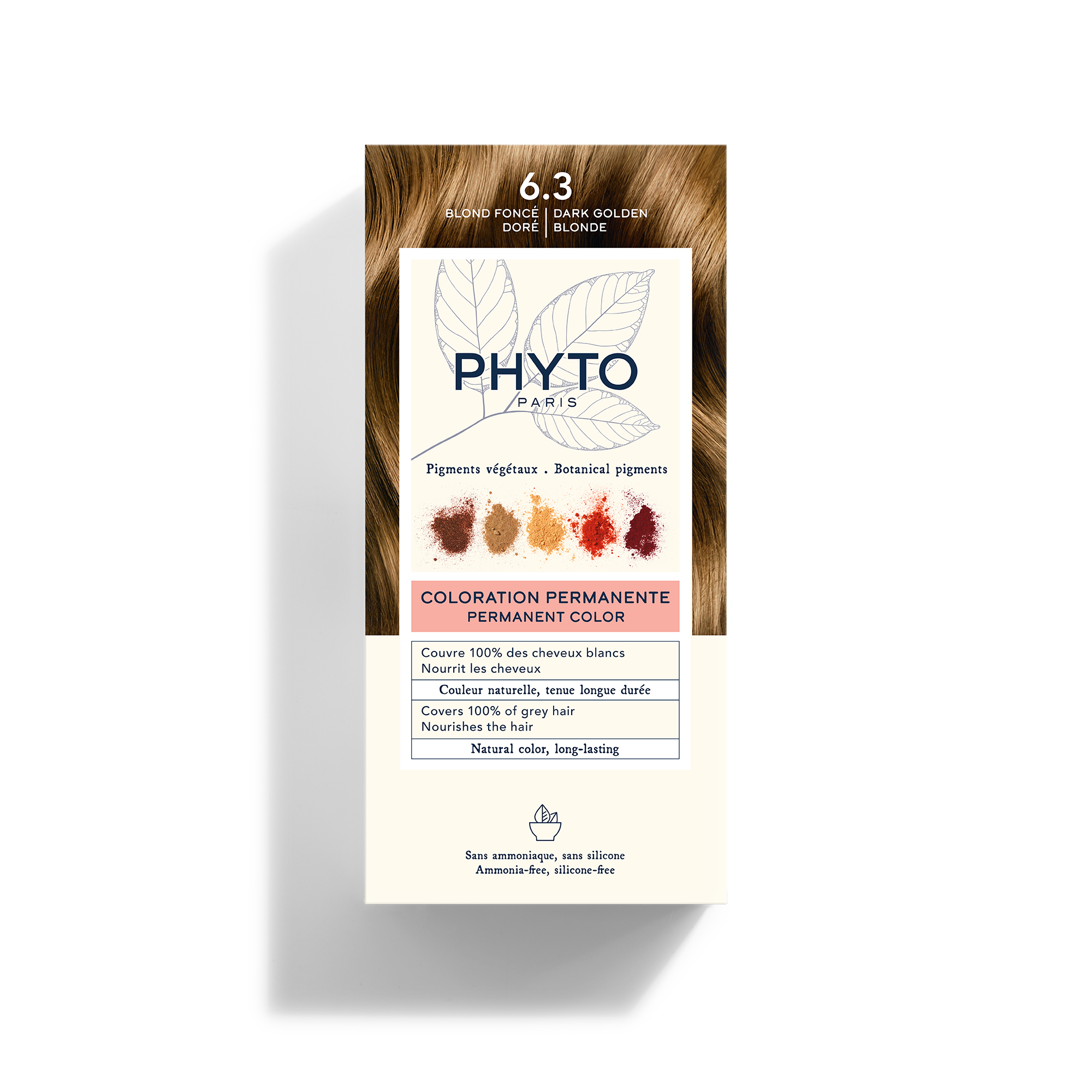 PHYTO COLOR Farba do włosów - 6.3 CIEMNY ZŁOTY BLOND zdjęcie