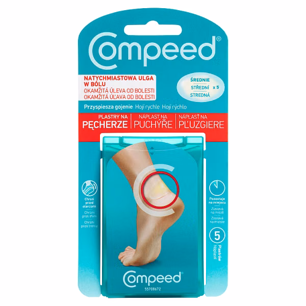 Compeed Plastry na pęcherze średnie, 5 sztuk zdjęcie