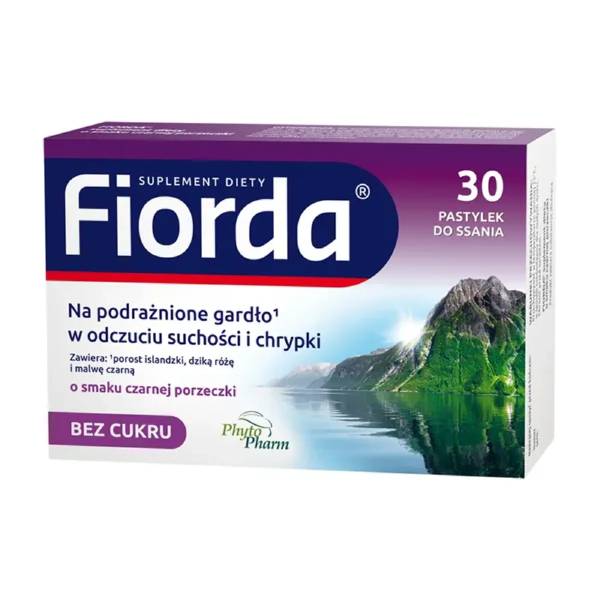 Fiorda o smaku czarnej porzeczki 30 pastylek zdjęcie