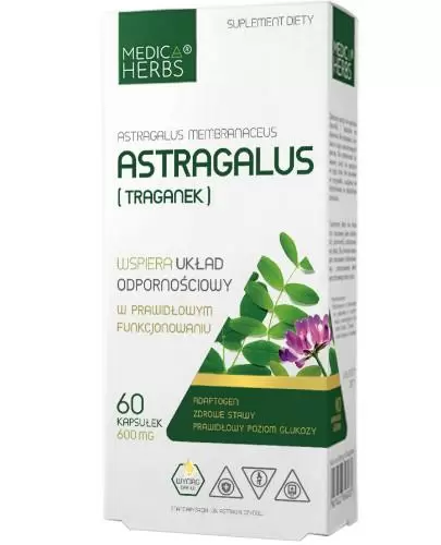 Medica Herbs Astragalus (Traganek) 60 kapsułek zdjęcie