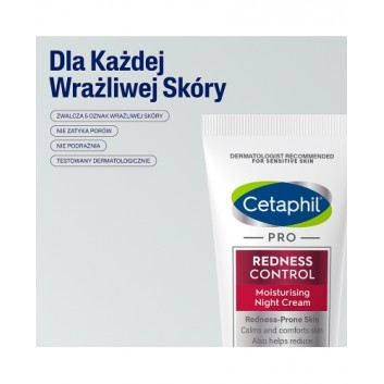 Cetaphil Pro Redness Control nawilżający krem na noc 50 ml