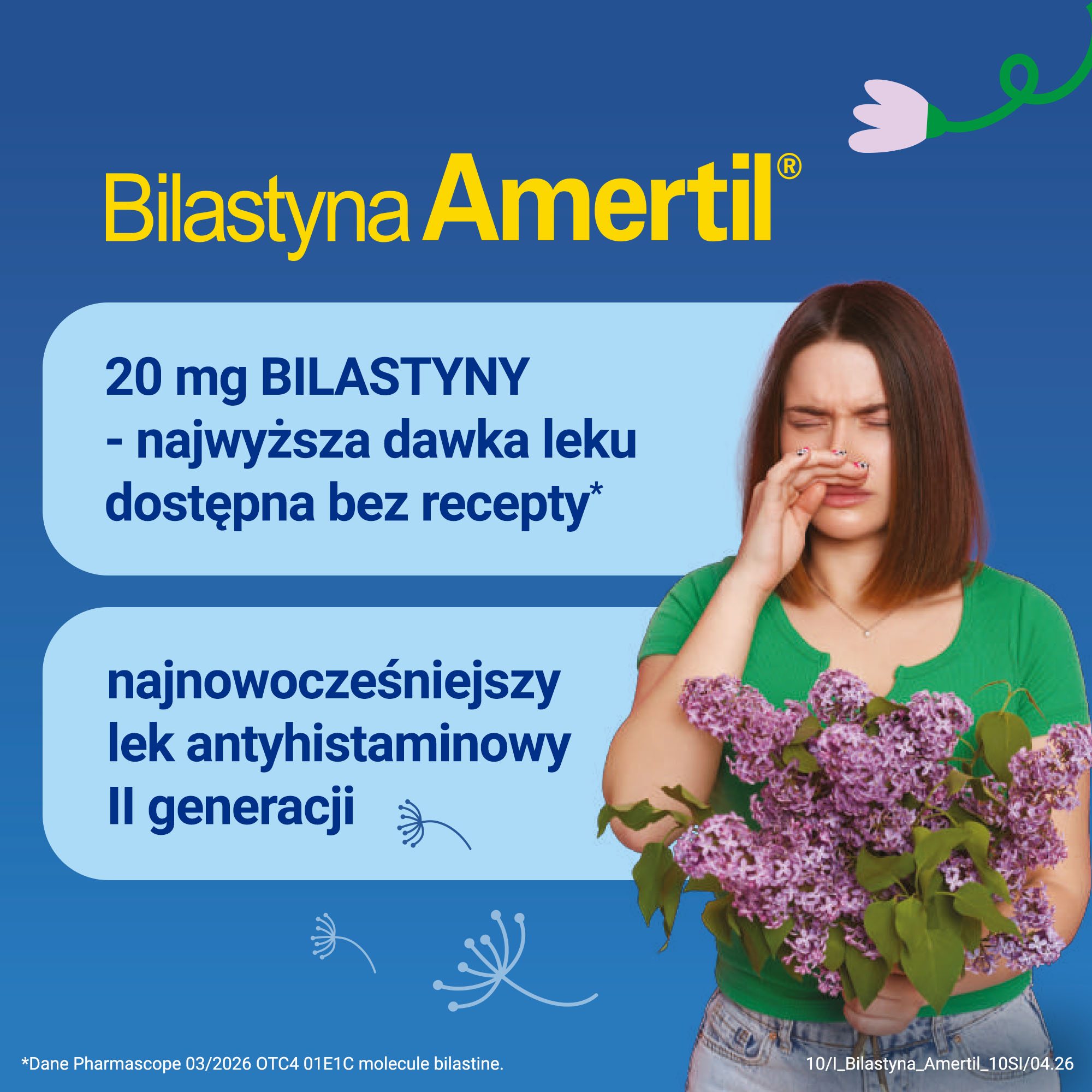 Bilastyna Amertil, 20 mg, tabletki, 10 sztuk