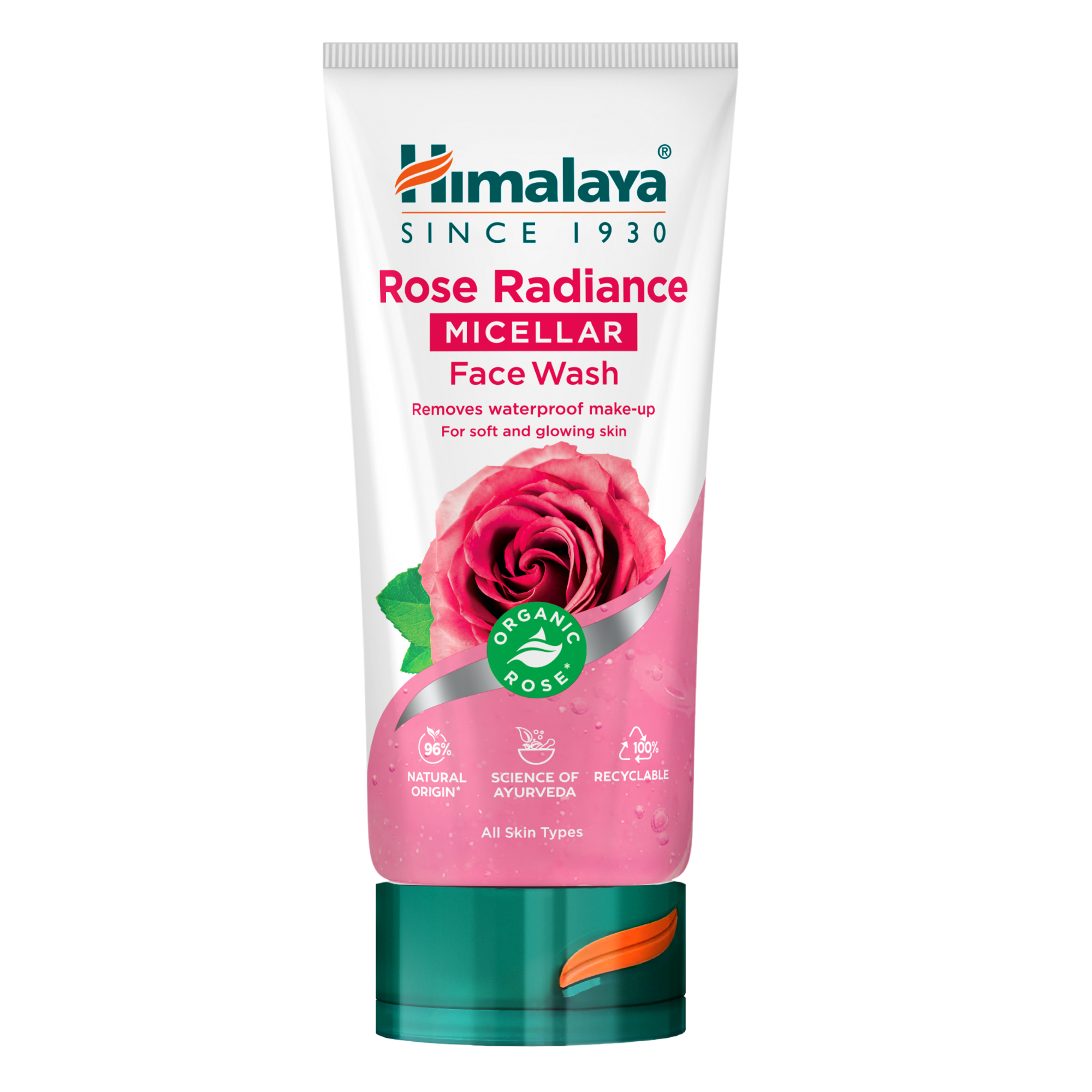 Himalaya, Rozświetlający żel do mycia twarzy z różą, 150 ml zdjęcie