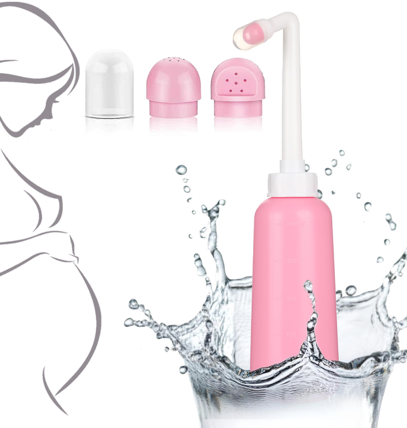 Bocioland, poporodowa butelka do podmywania, 500 ml