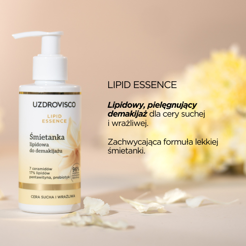 Uzdrovisco Lipid Essence, Śmietanka lipidowa do demakijażu, 200 ml