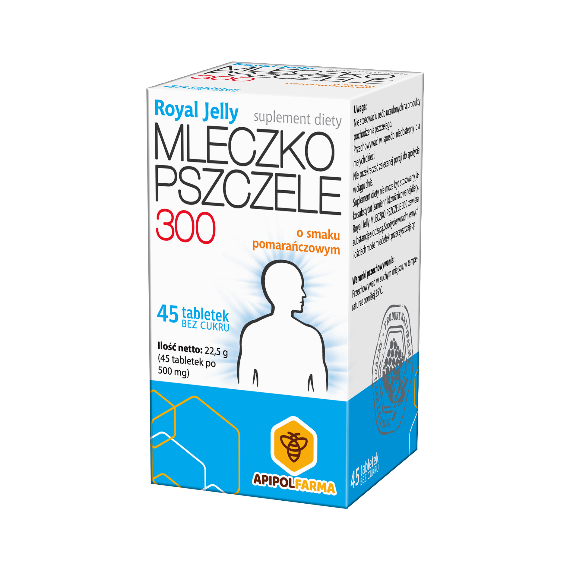 Mleczko pszczele Royall Jelly 300 mg 45 tabletek do ssania zdjęcie