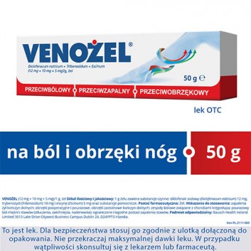 VENOŻEL Żel przeciwbólowy i przeciwobrzękowy - 50 g