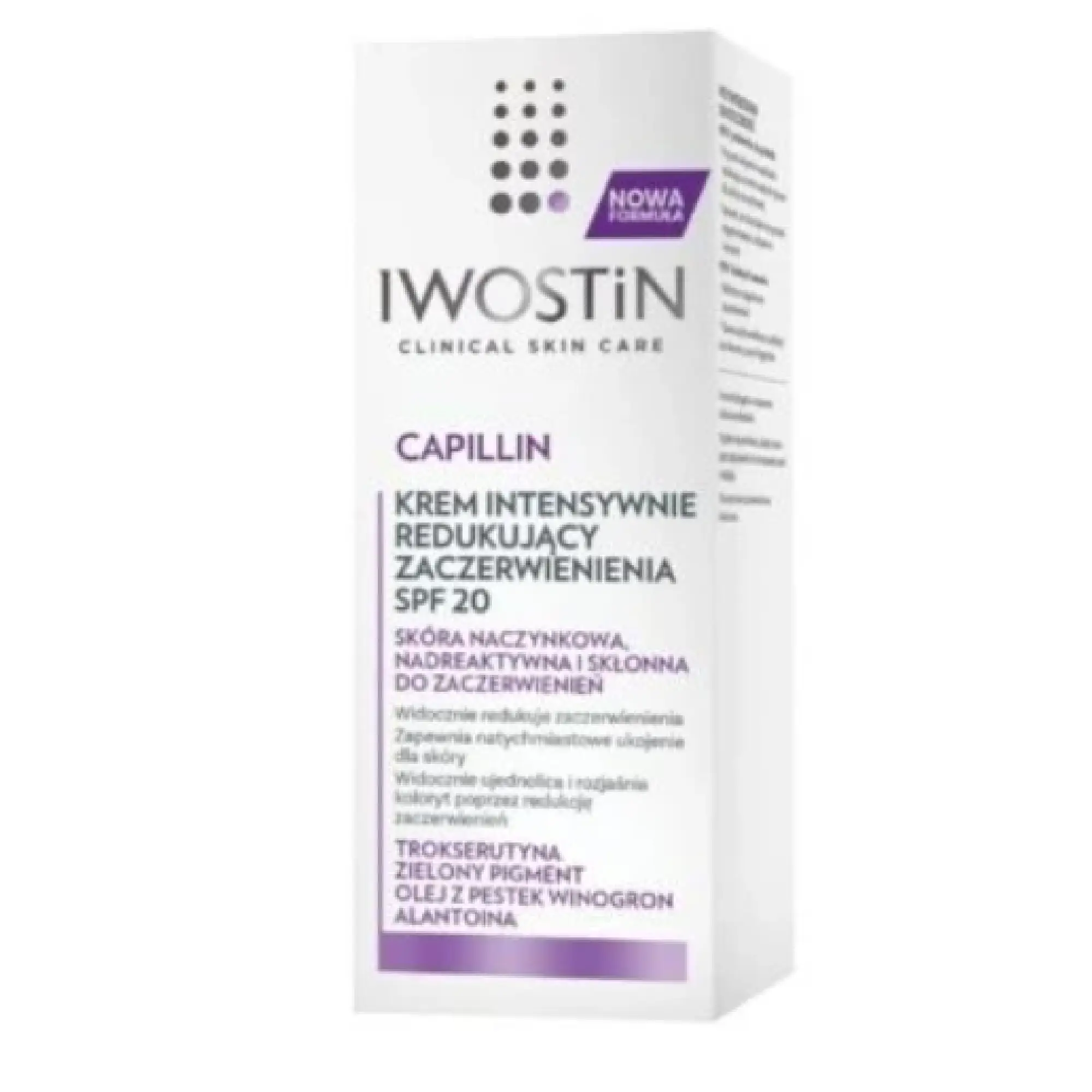 Iwostin Capillin Krem intensywnie redukujący zaczerwienienia SPF20, 50 ml zdjęcie