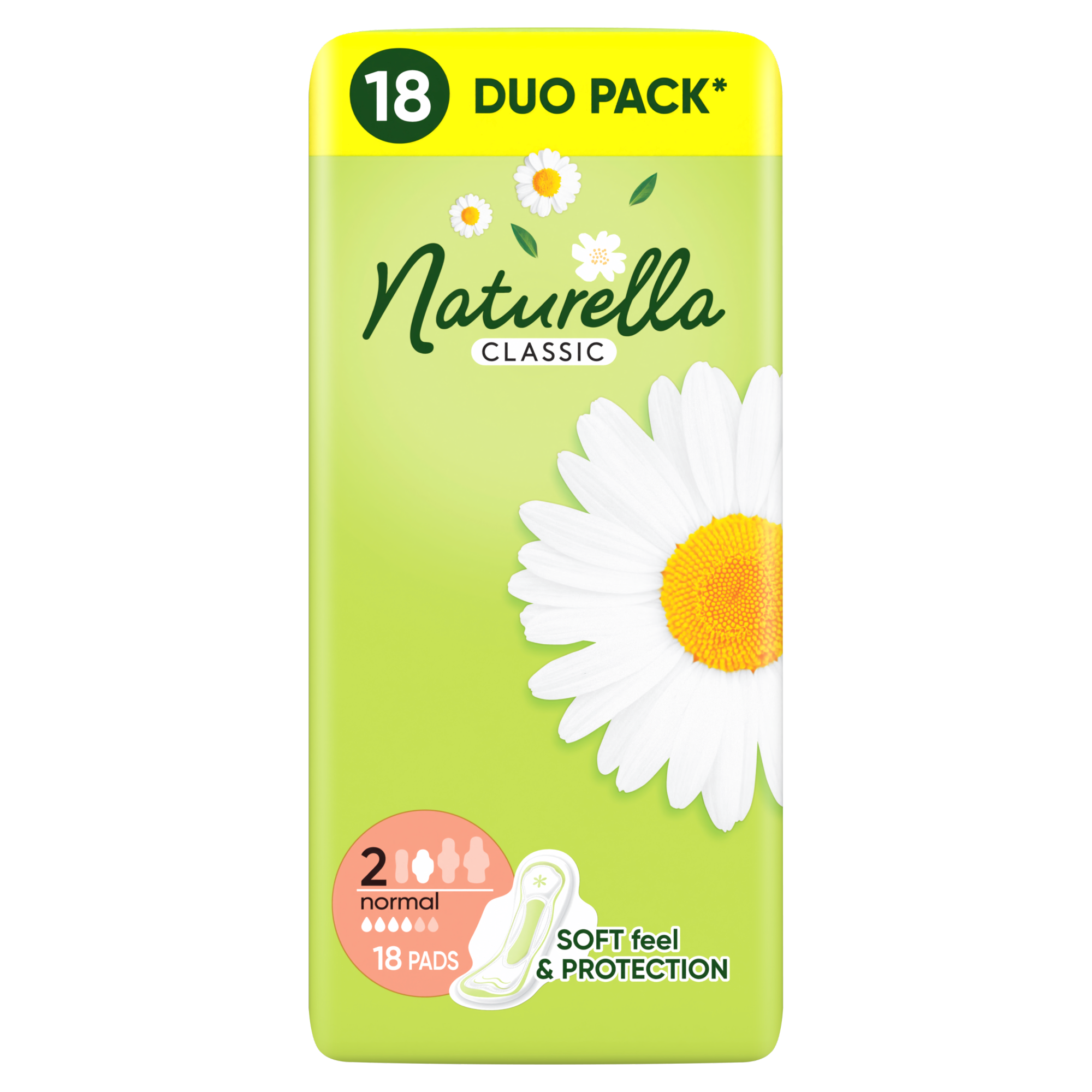 Naturella Classic Normal Podpaski ze skrzydełkami, 18 sztuk zdjęcie