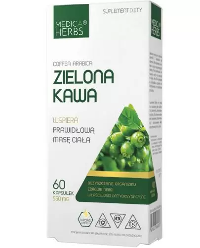 Medica Herbs Zielona Kawa 60 kapsułek zdjęcie