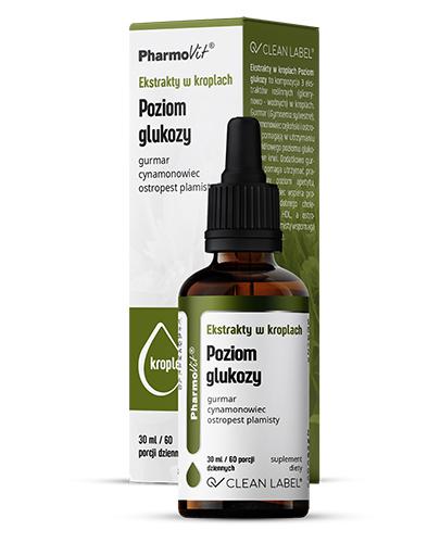 Pharmovit Ekstrakty w kroplach Poziom glukozy, 30 ml, cena, opinie, wskazania zdjęcie