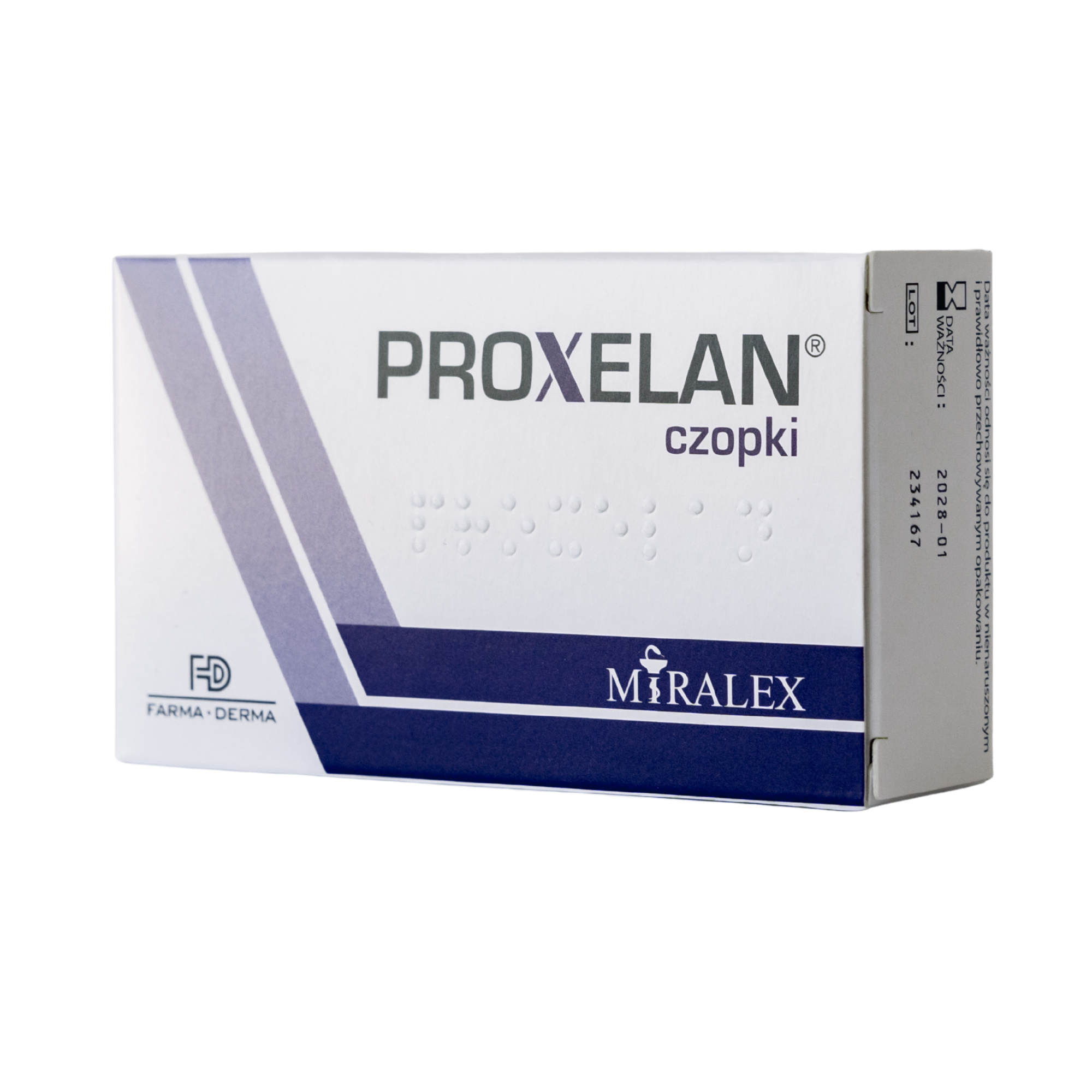 Proxelan 10 czopków 2 g zdjęcie