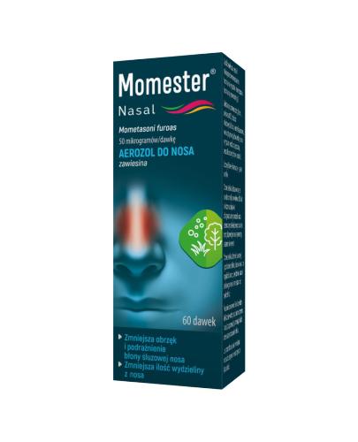 Momester Nasal, 50 mcg/dawkę, aerozol do nosa, 60 dawek zdjęcie