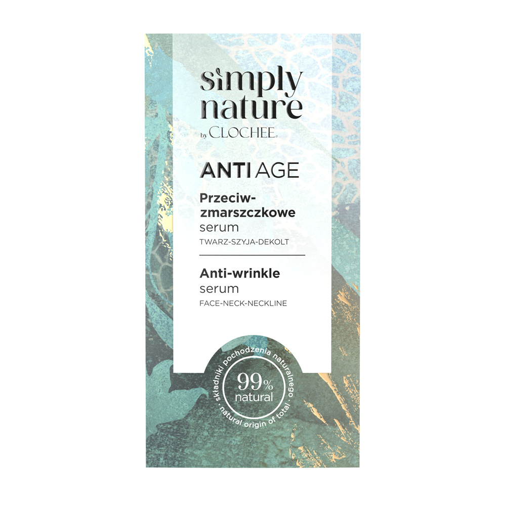 Clochee Simply Nature Przeciwzmarszczkowe serum, 30 ml