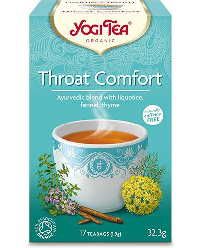 Yogi Tea Organic THROAT COMFORT Na gardło BIO - 17 sasz. - cena, opinie, stosowanie zdjęcie