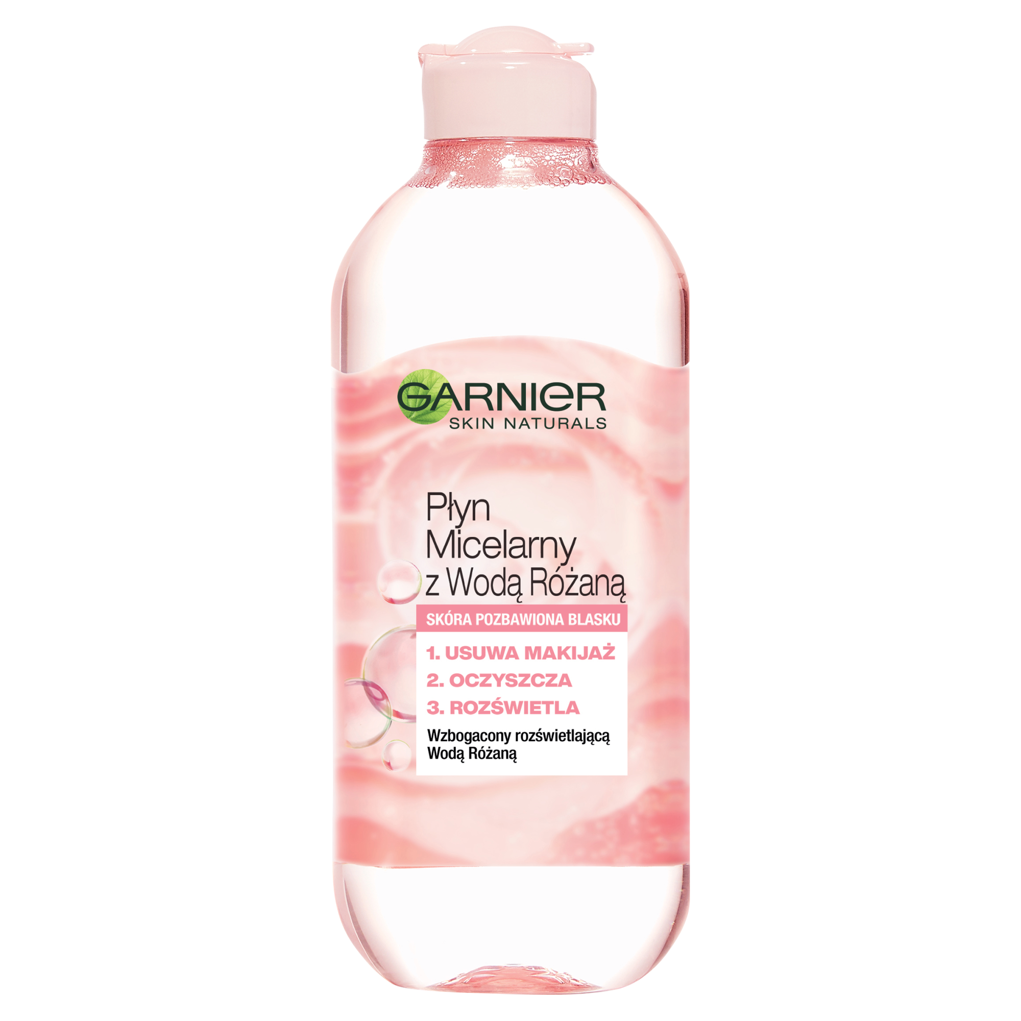 Garnier Skin Naturals Płyn micelarny z wodą różaną - 400 ml - cena, opinie, właściwości zdjęcie