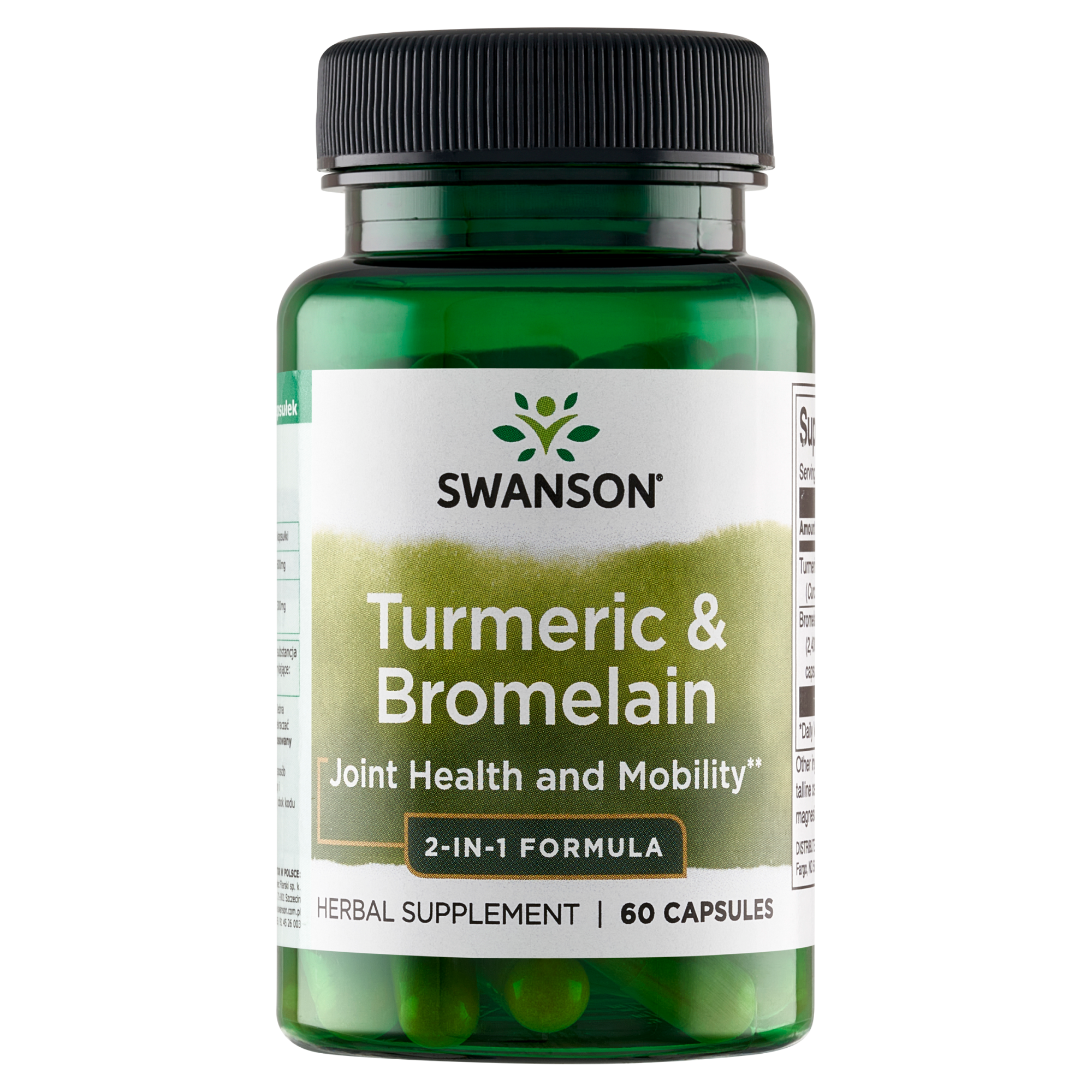 SWANSON Full Spectrum Turmeric & Bromelaina - 60 kaps. zdjęcie