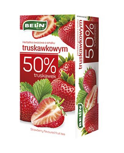 Belin Herbatka owocowa o smaku truskawkowym, 20 x 2 g, cena, opinie, stosowanie zdjęcie