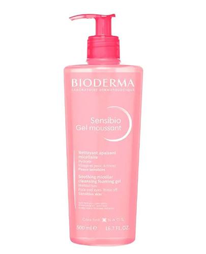 Bioderma Sensibio Gel Moussant, łagodzący żel micelarny do oczyszczania twarzy o nawilżającym działaniu, 500 ml zdjęcie