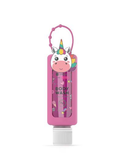 Hiskin Szampon & żel do mycia ciała 2w1 z ekstraktem truskawek i malin, etui unicorn, 100 ml zdjęcie