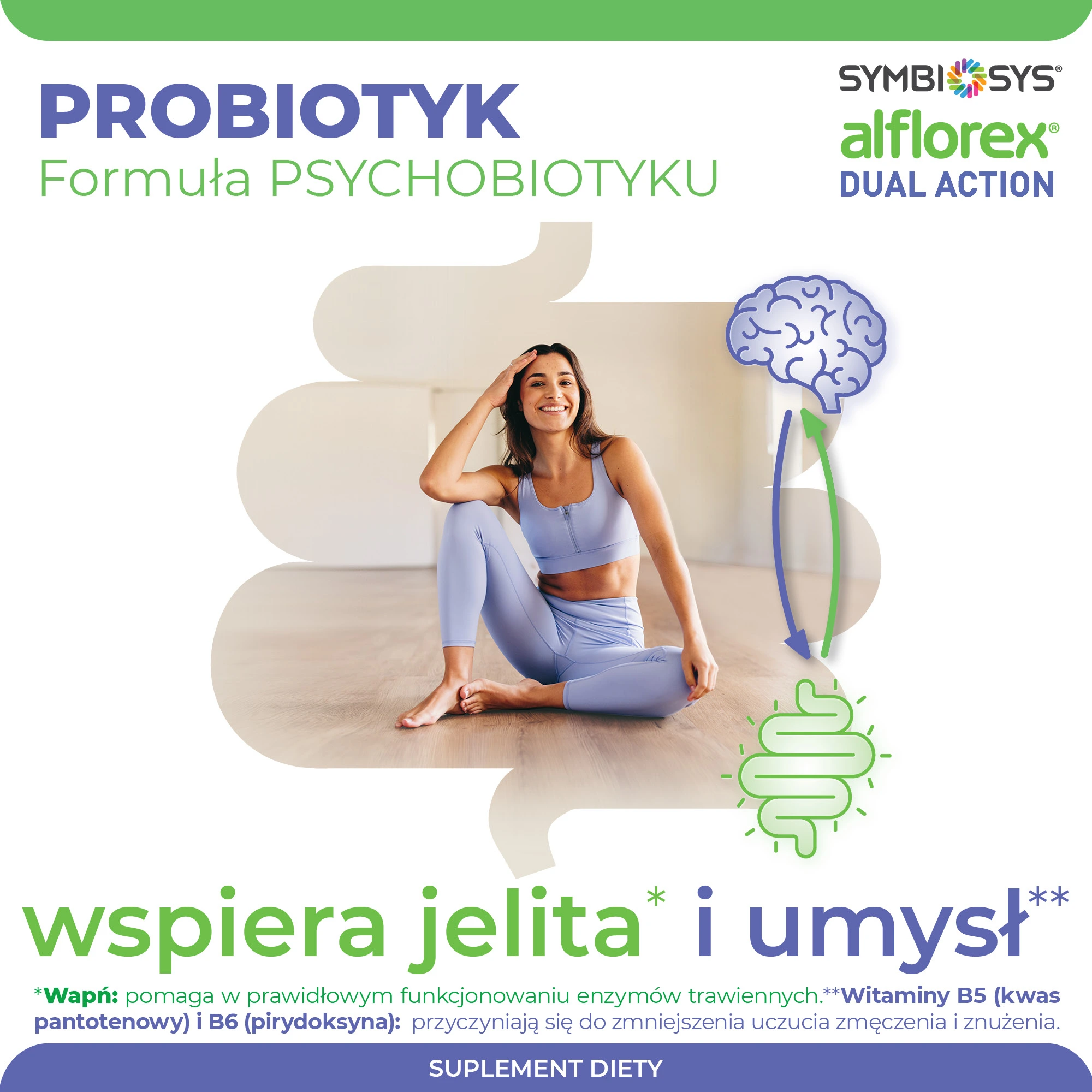 Symbiosys Alflorex Dual Action, probiotyk, kapsułki, 30 sztuk