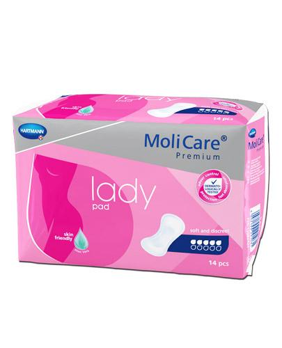 Hartmann MoliCare Premium lady pad 5 kropli, Anatomiczne wkłady chłonne, 14 sztuk zdjęcie