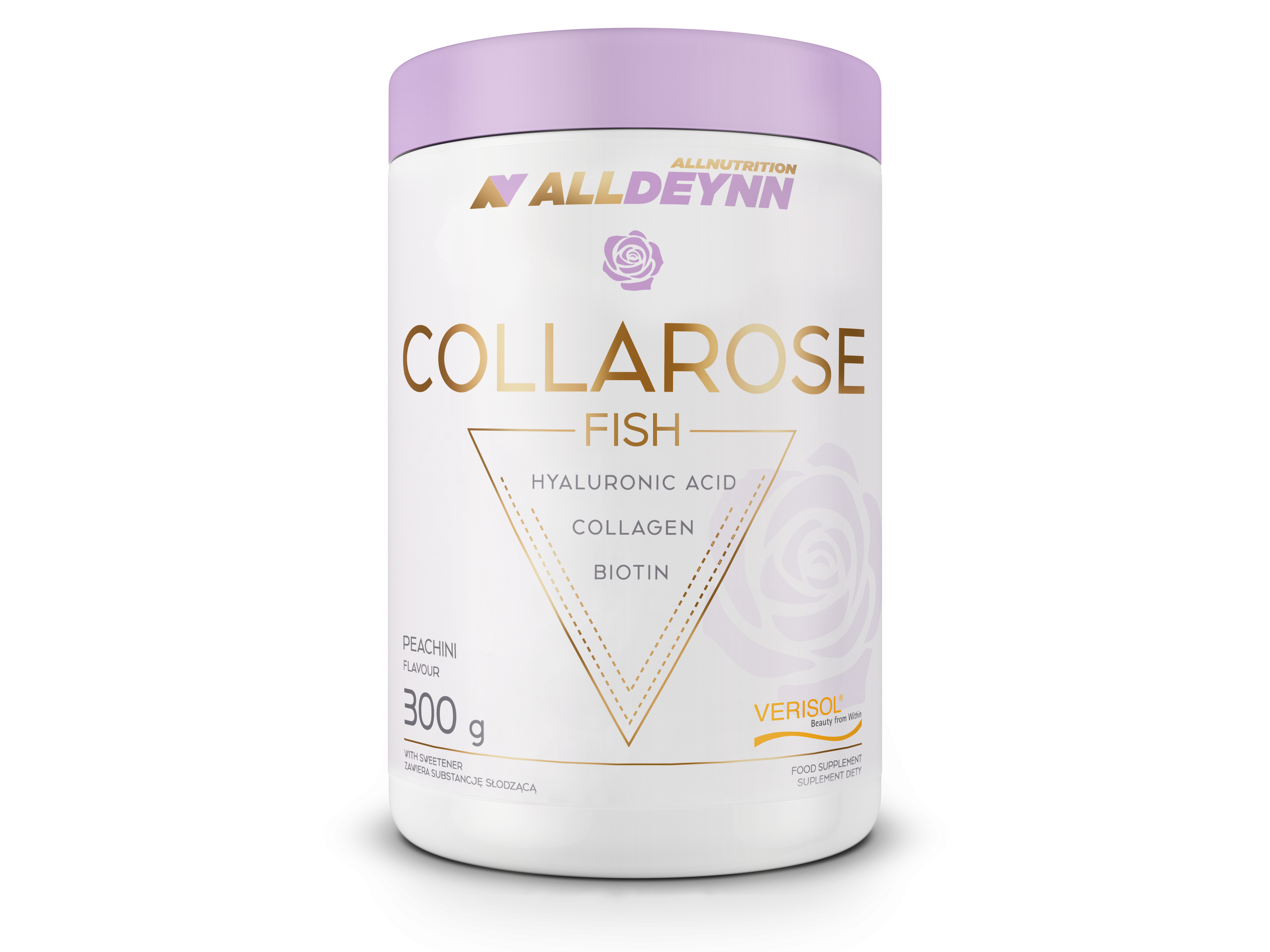 Allnutrition, Alldeynn Collarose Fish Peachini, proszek, 300 g zdjęcie