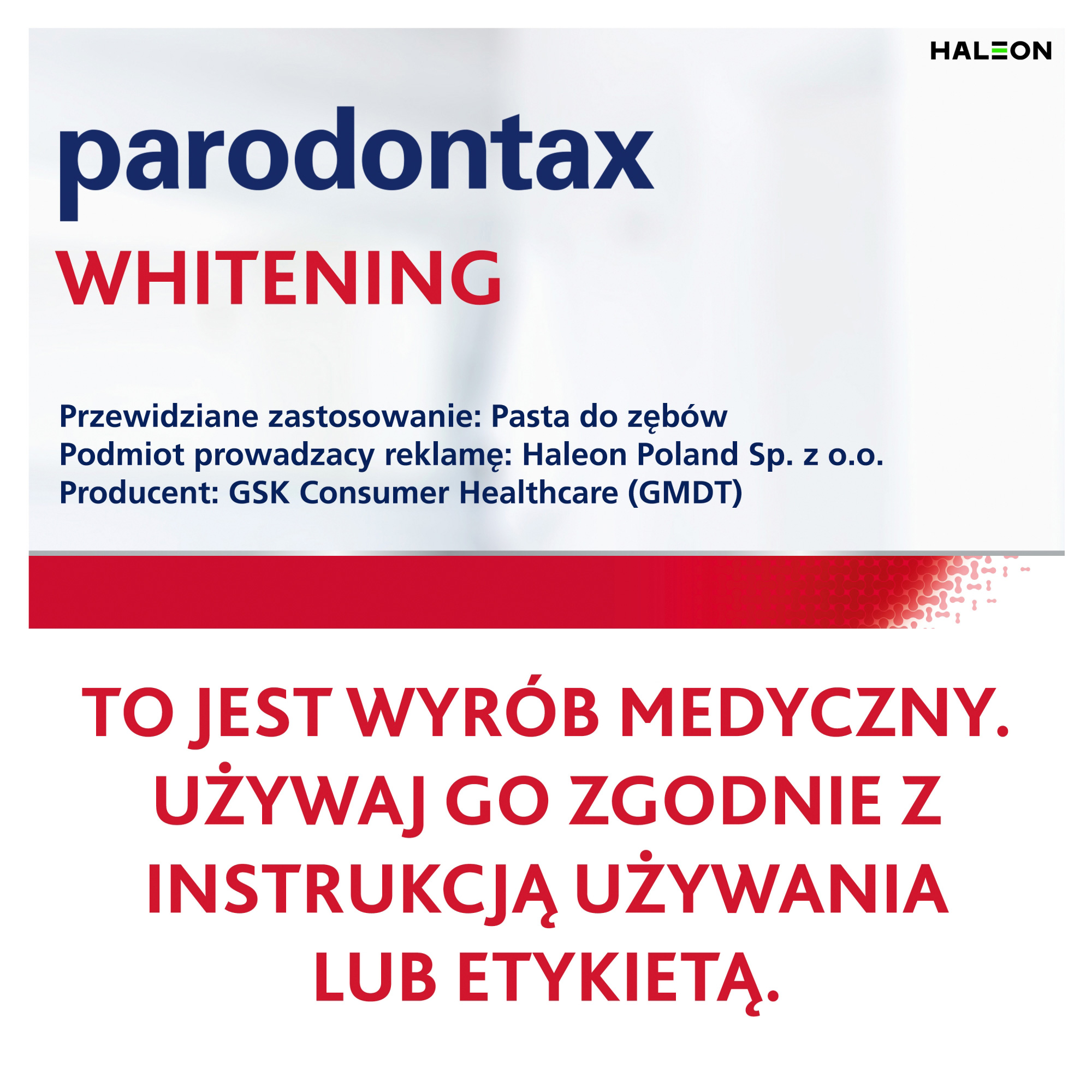 Parodontax Whitening pasta do zębów, 75 ml