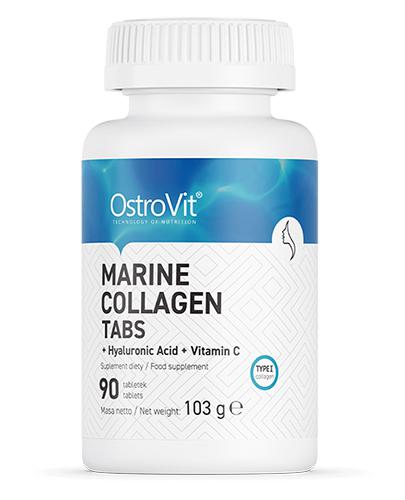 OstroVit Marine Collagen + Hyaluronic Acid + Vitamin C, 90 tabl. cena, opinie, właściwości  zdjęcie
