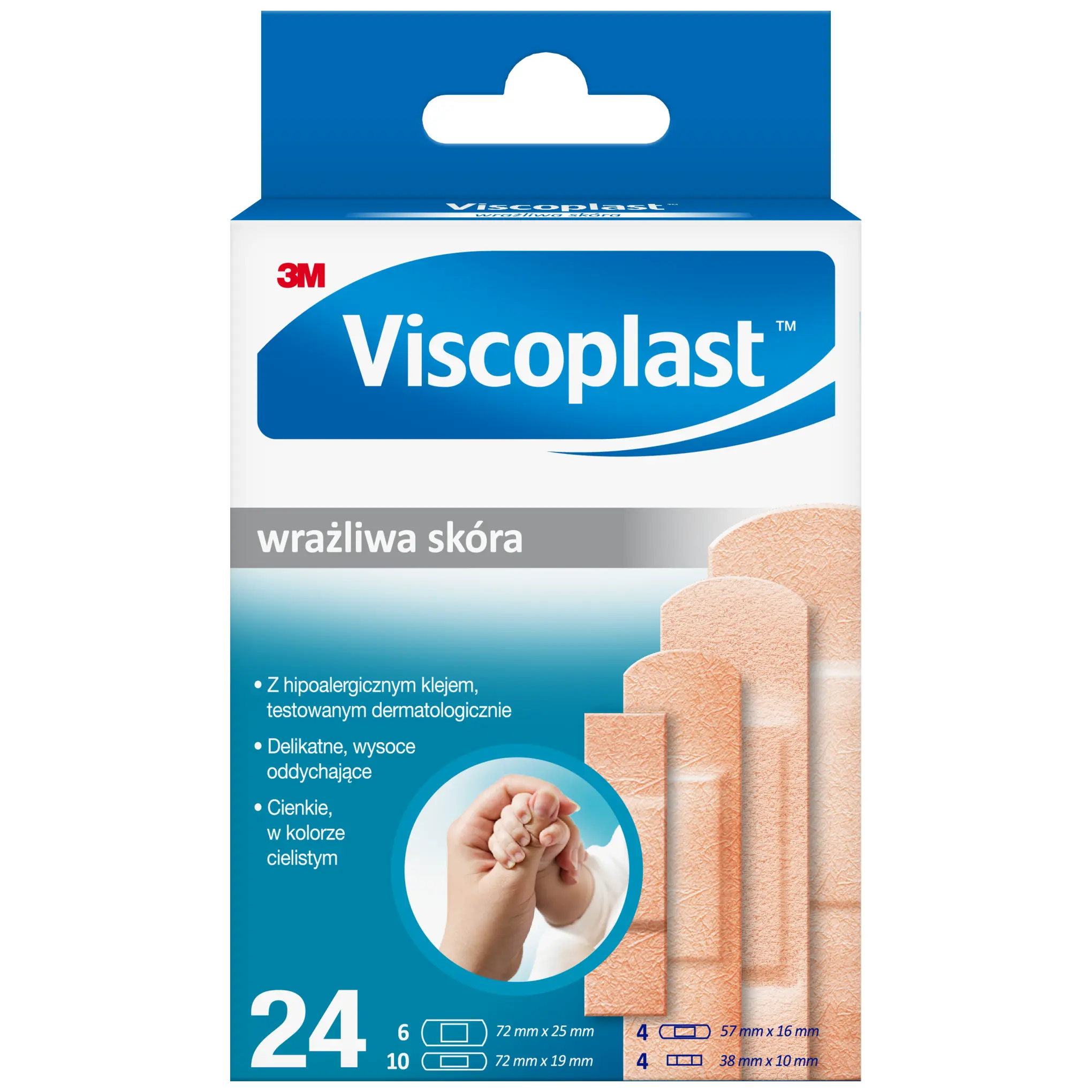 VISCOPLAST WRAŻLIWA SKÓRA Plastry - 24 szt. zdjęcie