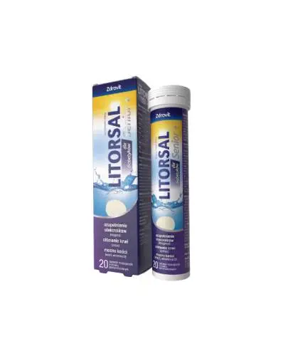 Zdrovit Litorsal Senior+ dla diabetyków, 20 tabletek musujących zdjęcie