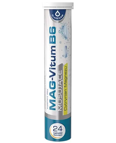 Oleofarm Mag-Vitum B6 smak pomarańczowy 24 tabletki musujące zdjęcie