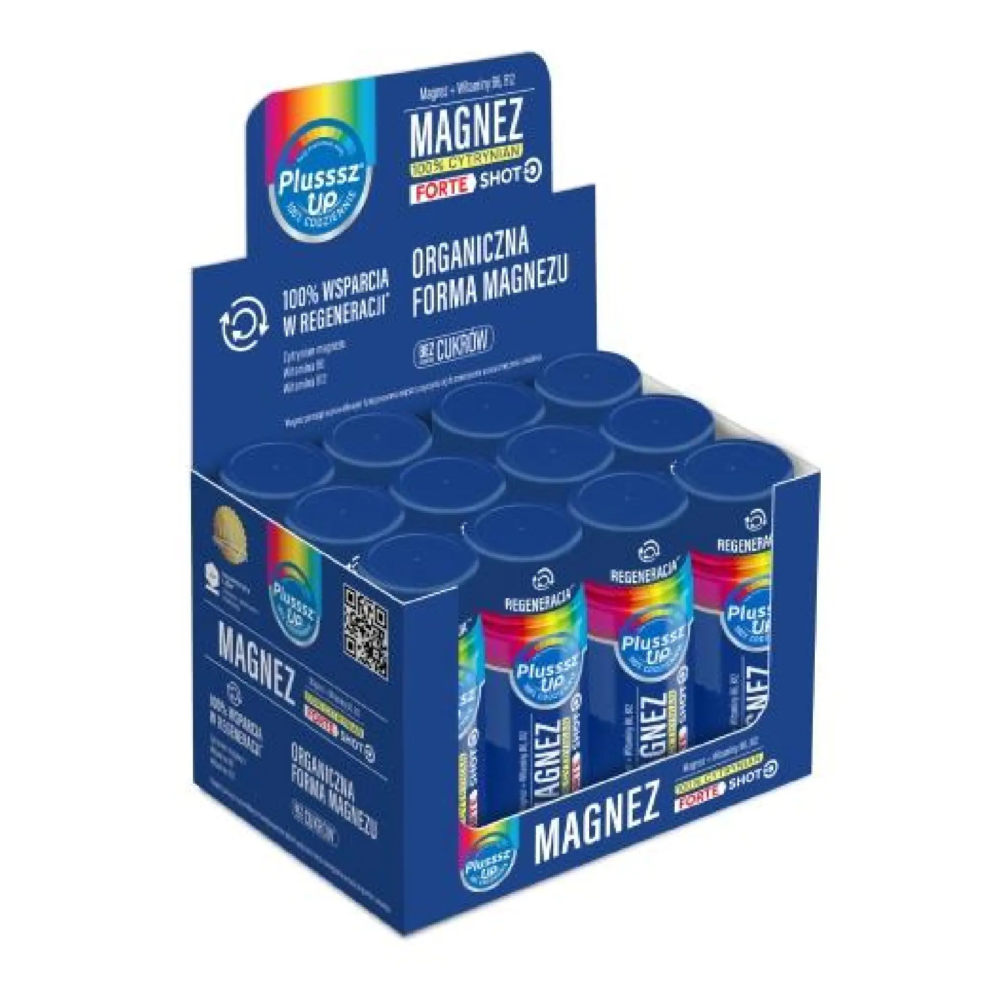 Plusssz Up Magnez 100% Cytrynian Forte Shot, buteleczki, 12 sztuk x 50 ml zdjęcie