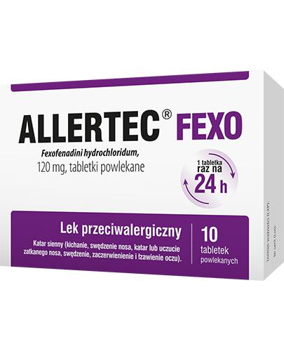 Allertec Fexo, 10 tabl. Na alergię, cena, opinie, ulotka zdjęcie