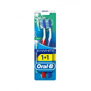 Oral-B 3D White Fresh 40 Med Szczoteczka do zębów, 2 sztuki