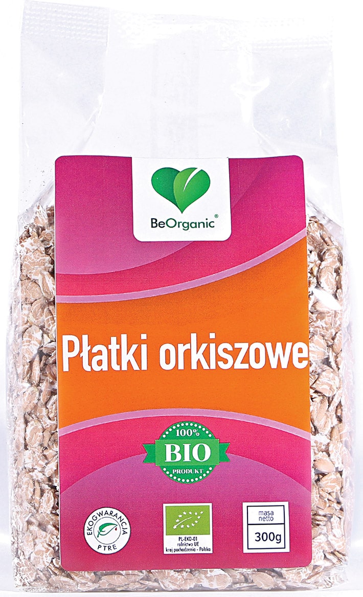 BeOrganic, Płatki orkiszowe Eko, 300 g zdjęcie