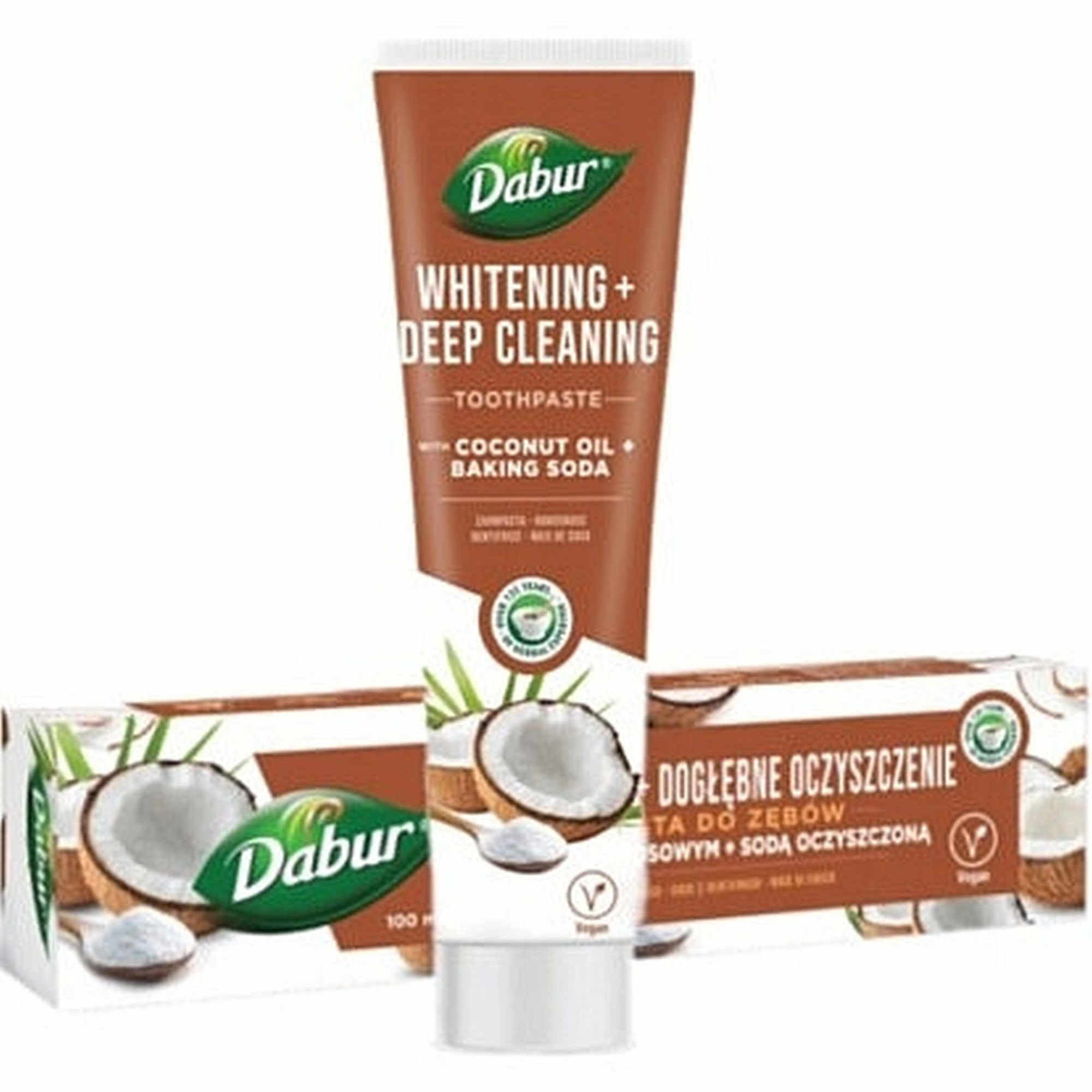 Dabur, wybielająca pasta do zębów z olejem kokosowym i sodą oczyszczoną, 100 ml zdjęcie