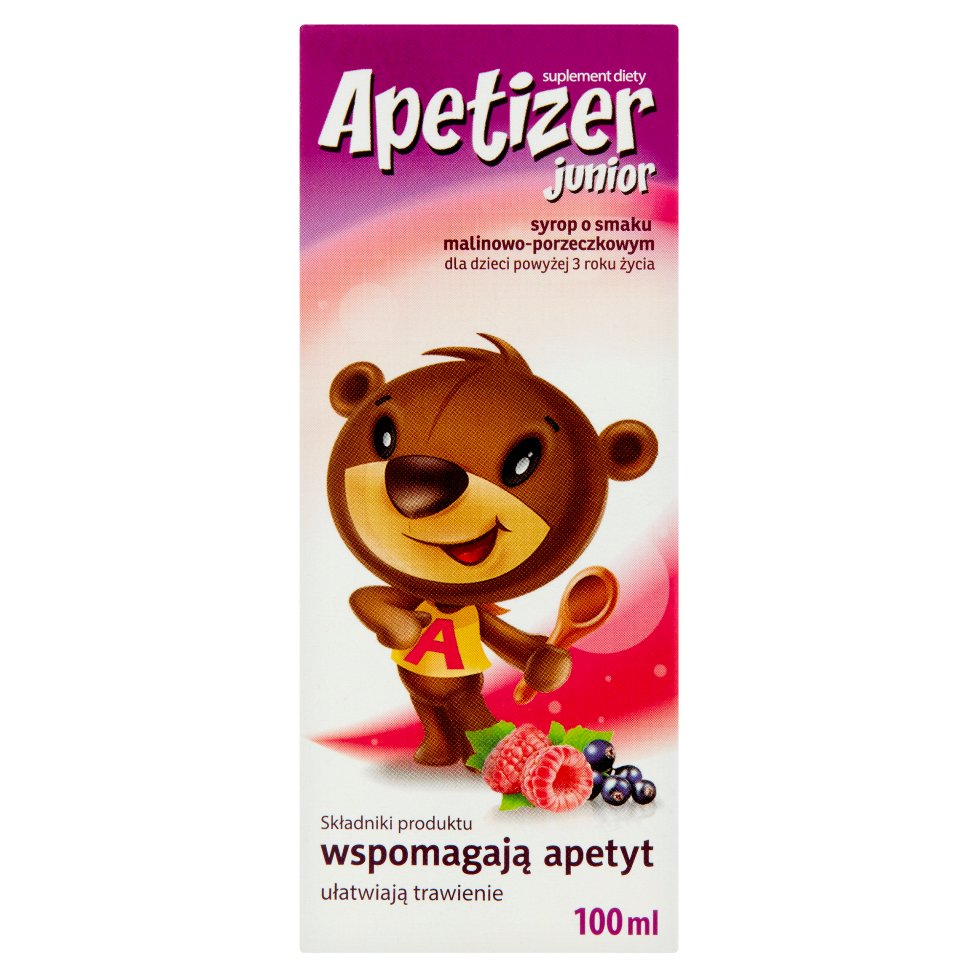 APETIZER Syrop dla dzieci o smaku malinowo-porzeczkowym - 100 ml zdjęcie