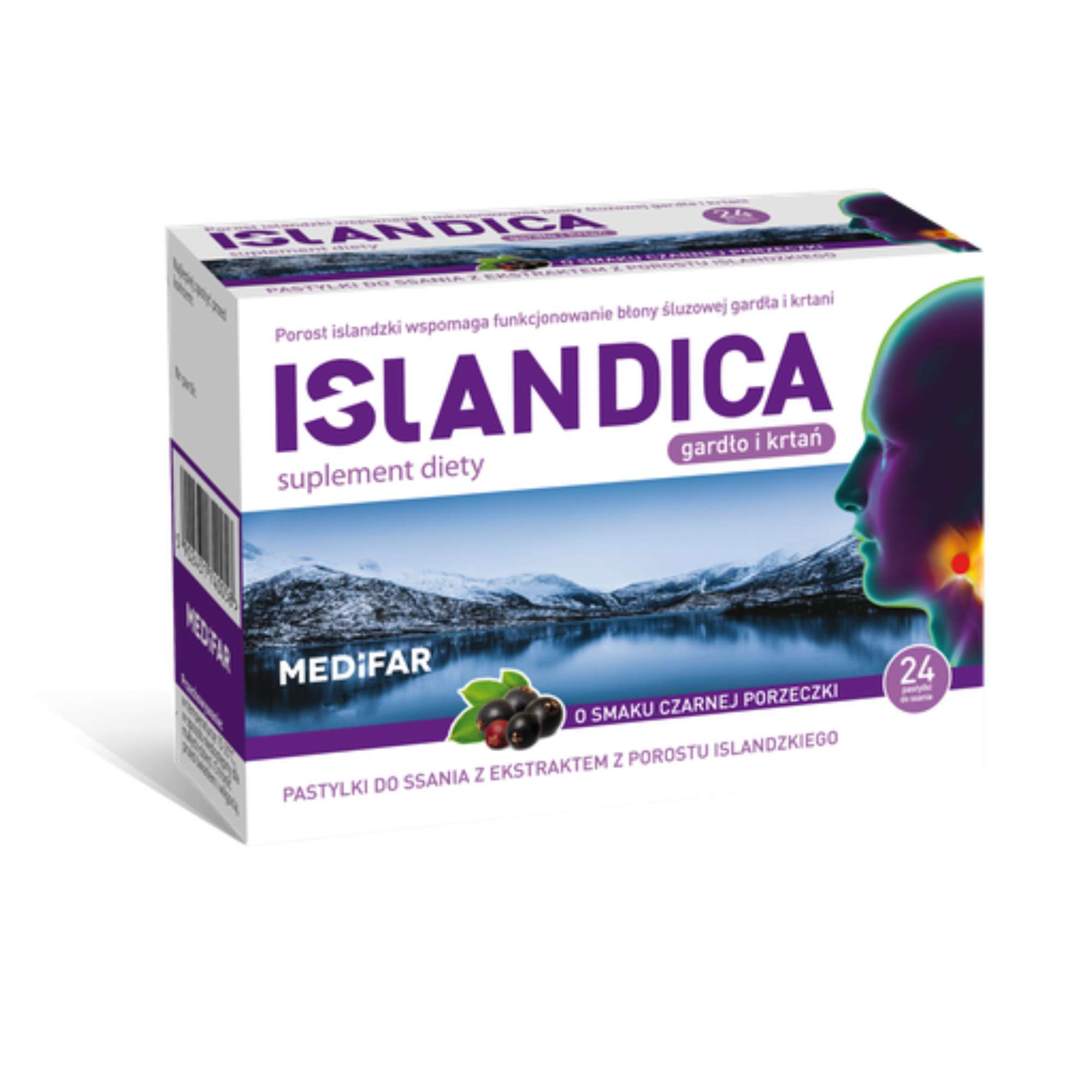 MediFar Islandica, 24 pastylki do ssania zdjęcie