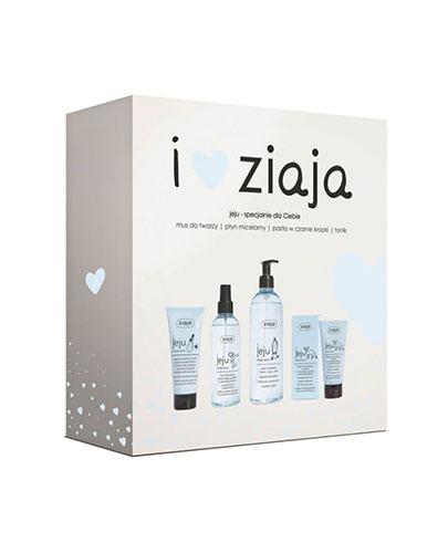 Ziaja Jeju Zestaw Biały mus do twarzy na dzień - 50 ml + Płyn micelarny - 390 ml + Pasta - 75 ml + Tonik do twarzy - 200 ml - cena, opinie, właściwości zdjęcie