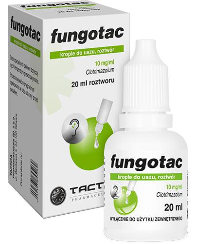 Fungotac, 20 ml, krople do uszu, cena, opinie, właściwości  zdjęcie