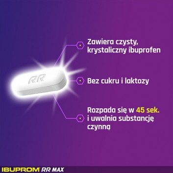 Ibuprom RR Max (Ibuprom RR), 400 mg, tabletki powlekane, 48 sztuk